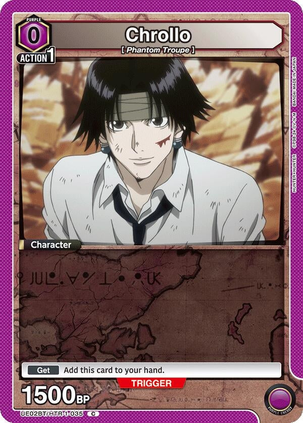 Image for Chrollo (035) (UE02BT/HTR-1-035) (UE02BT: HUNTER X HUNTER) (UE02BT) - Union Arena