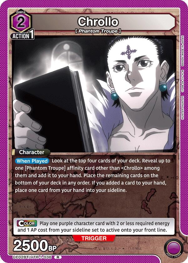 Image for Chrollo (036) (UE02BT/HTR-1-036) (UE02BT: HUNTER X HUNTER) (UE02BT) - Union Arena