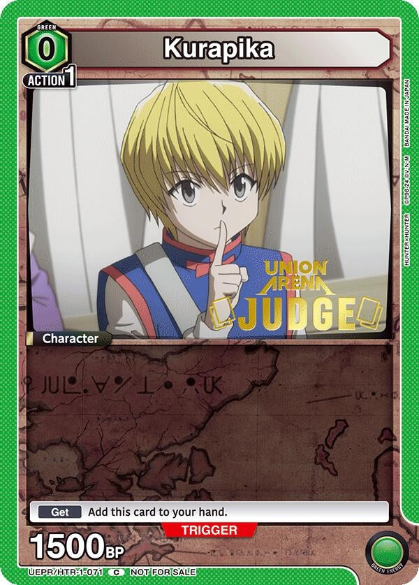 Image for Kurapika (071) (Judge Pack) (UEPR/HTR-1-071) (Union Arena Promotion Cards) (UEPR) - Union Arena