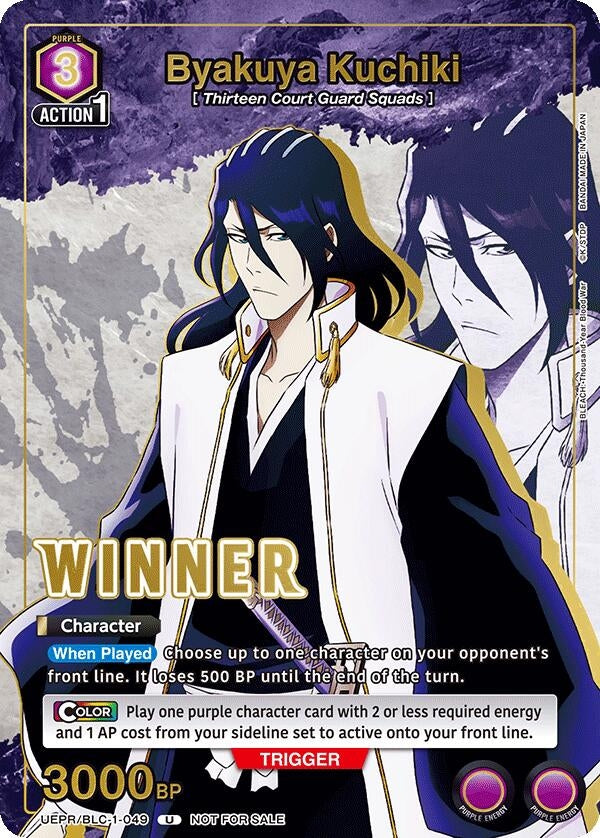 Image for Byakuya Kuchiki (049) (Winner) (UEPR/BLC-1-049) (Union Arena Promotion Cards) (UEPR) - Union Arena