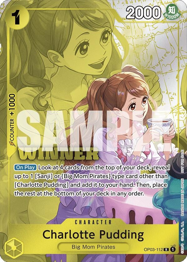 Image for Charlotte Pudding (Winner Pack 2024 Oct.-Dec.) (OP03-112) (One Piece Promotion Cards) (OP-PR) - One Piece Card Game