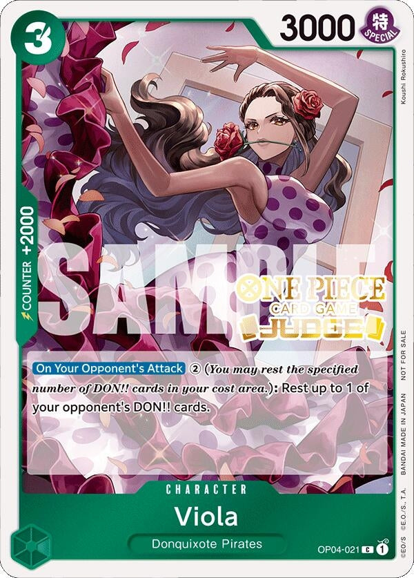 Image for Viola (Judge Pack Vol. 4) (OP04-021) (One Piece Promotion Cards) (OP-PR) - One Piece Card Game