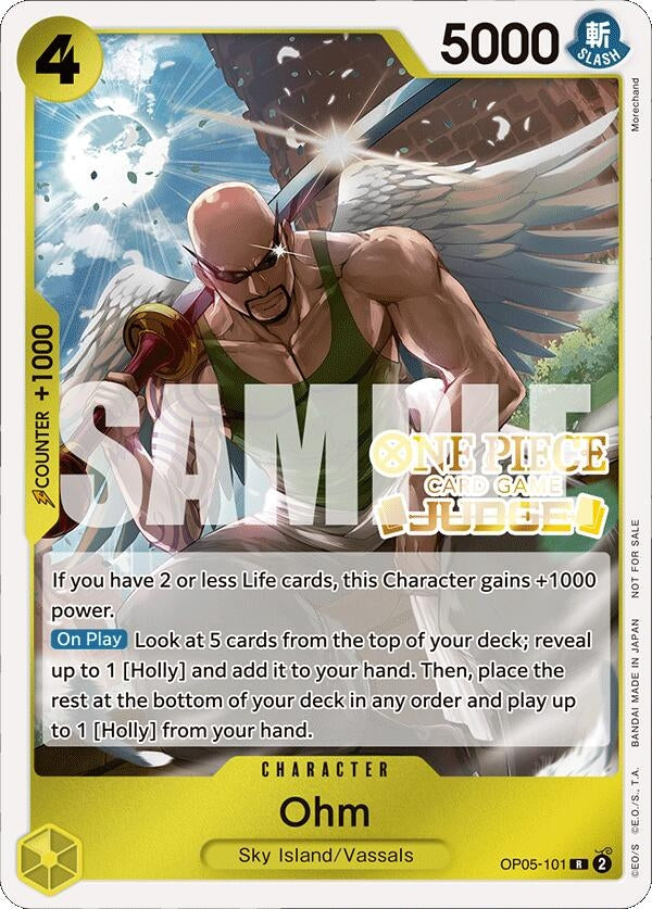 Image for Ohm (Judge Pack Vol. 4) (OP05-101) (One Piece Promotion Cards) (OP-PR) - One Piece Card Game