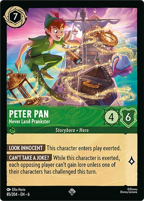 Image for Peter Pan - Never Land Prankster (85/204) (Azurite Sea) (6) - Disney Lorcana