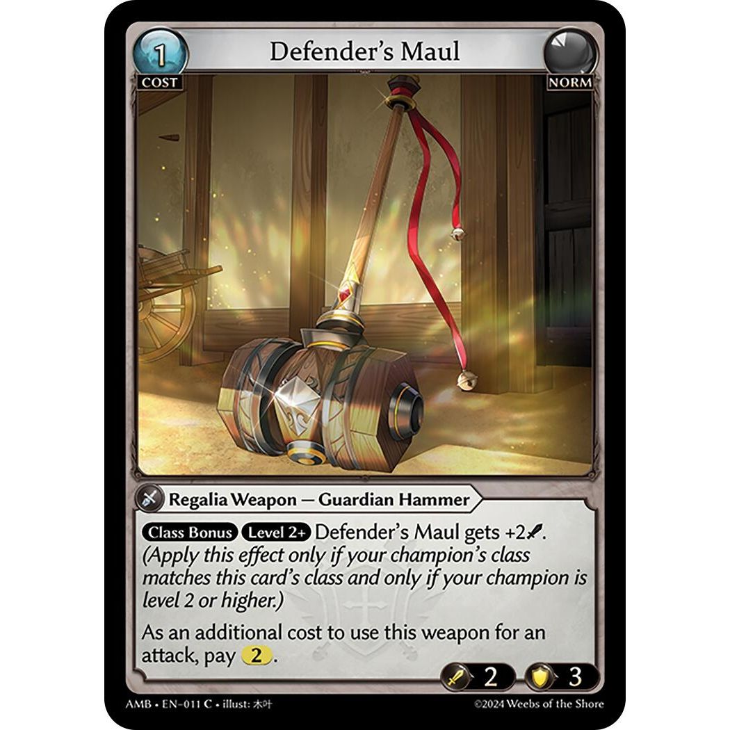 Image for Defender's Maul (011) (Mortal Ambition) - Grand Archive TCG