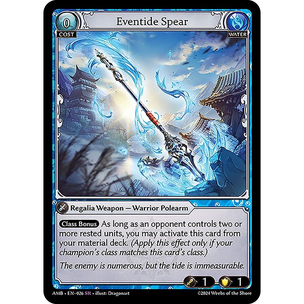 Image for Eventide Spear (026) (Mortal Ambition) - Grand Archive TCG
