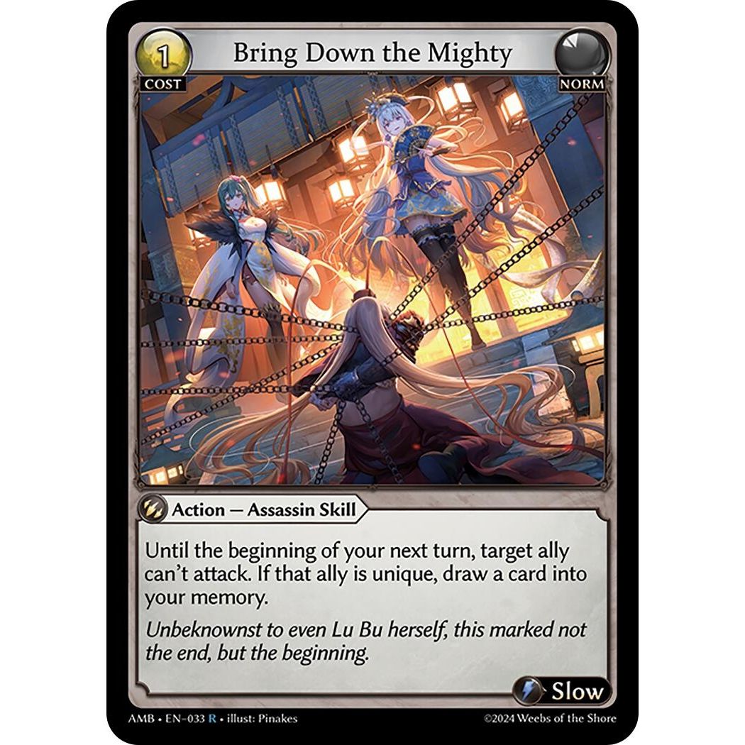 Image for Bring Down the Mighty (033) (Mortal Ambition) - Grand Archive TCG