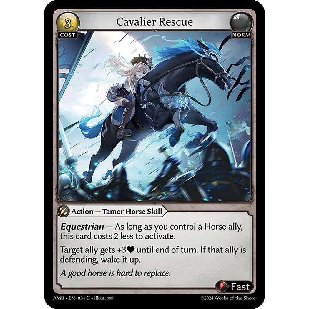 Image for Cavalier Rescue (034) (Mortal Ambition) - Grand Archive TCG