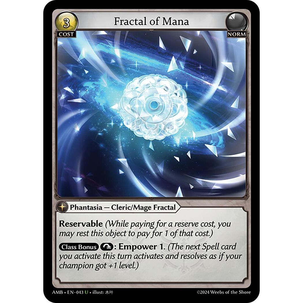 Image for Fractal of Mana (043) (Mortal Ambition) - Grand Archive TCG