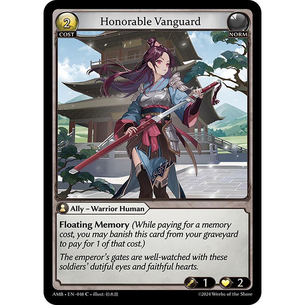 Image for Honorable Vanguard (048) (Mortal Ambition) - Grand Archive TCG
