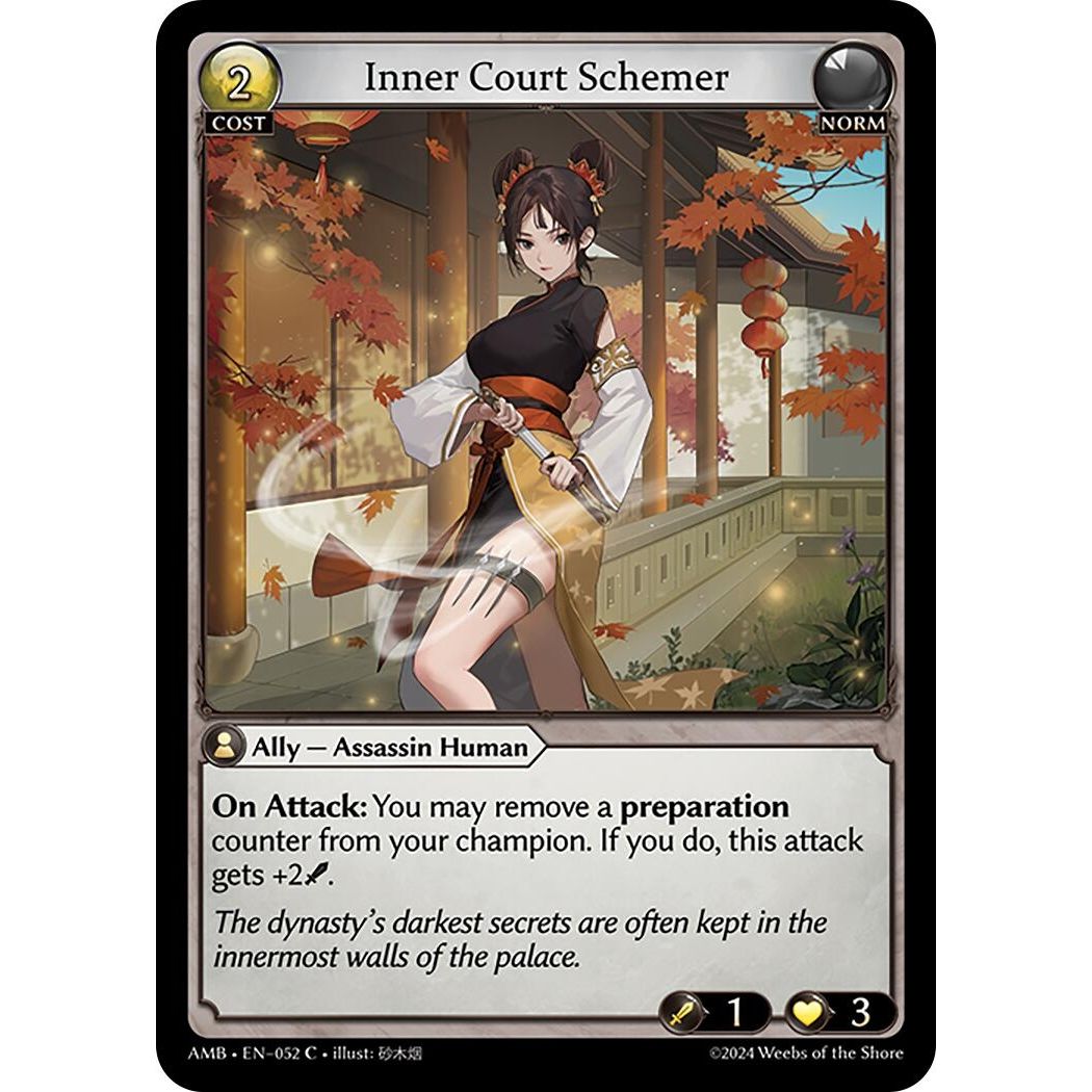 Image for Inner Court Schemer (052) (Mortal Ambition) - Grand Archive TCG