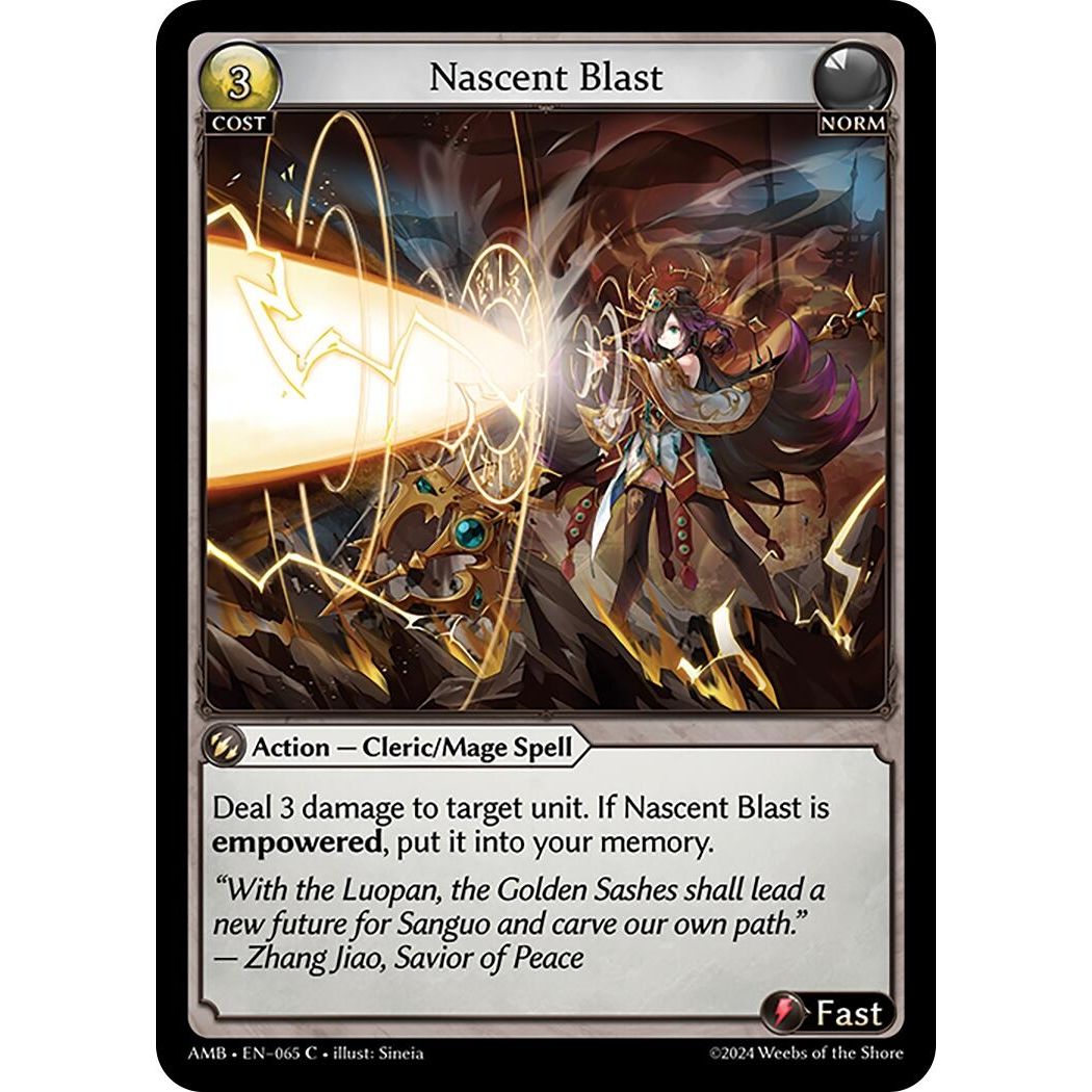Image for Nascent Blast (065) (Mortal Ambition) - Grand Archive TCG