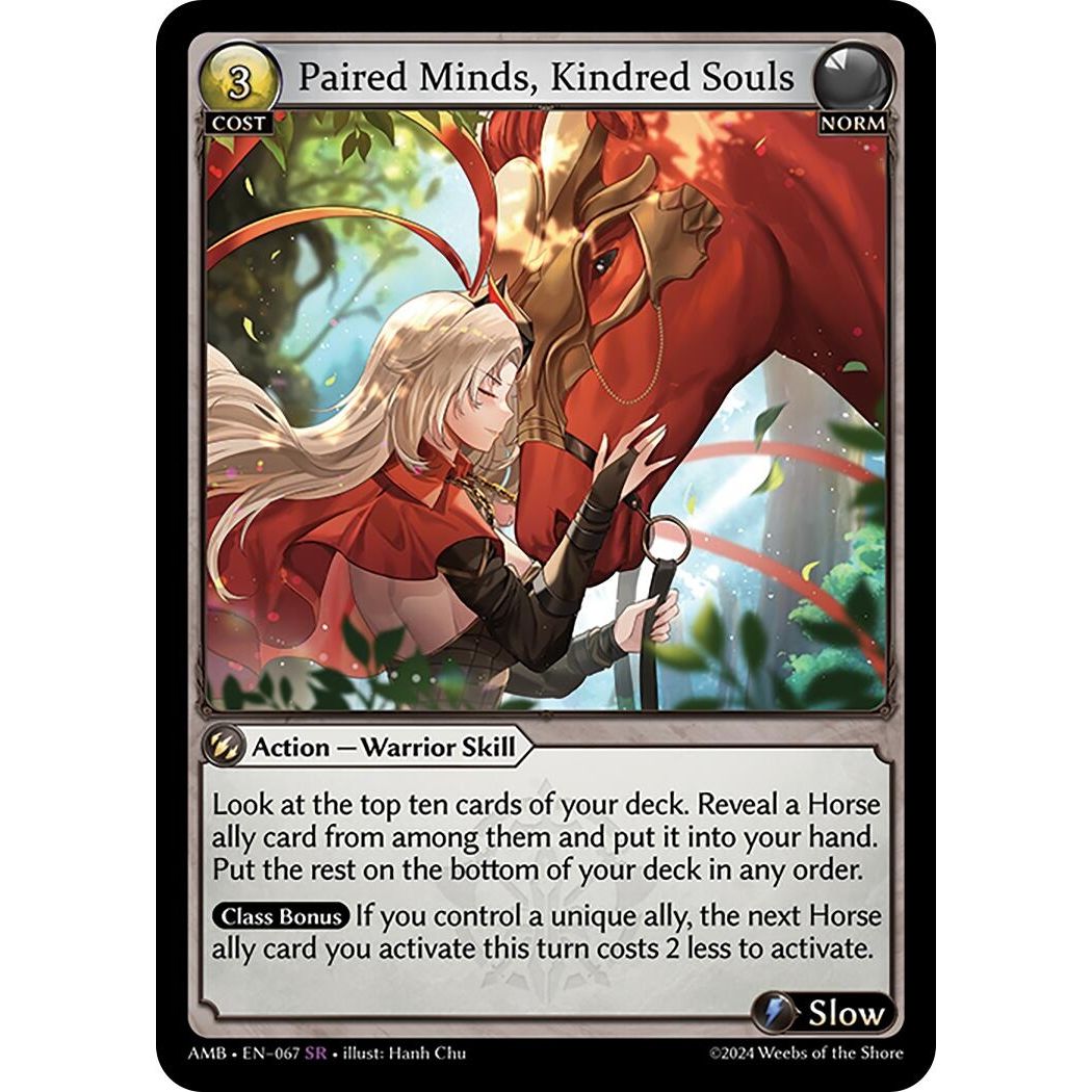 Image for Paired Minds, Kindred Souls (067) (Mortal Ambition) - Grand Archive TCG