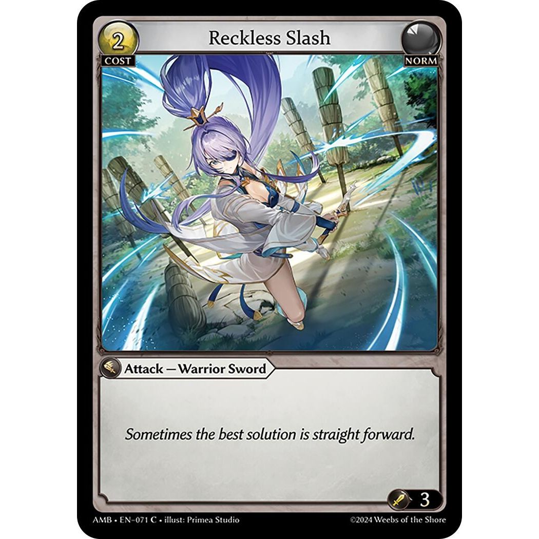 Image for Reckless Slash (071) (Mortal Ambition) - Grand Archive TCG