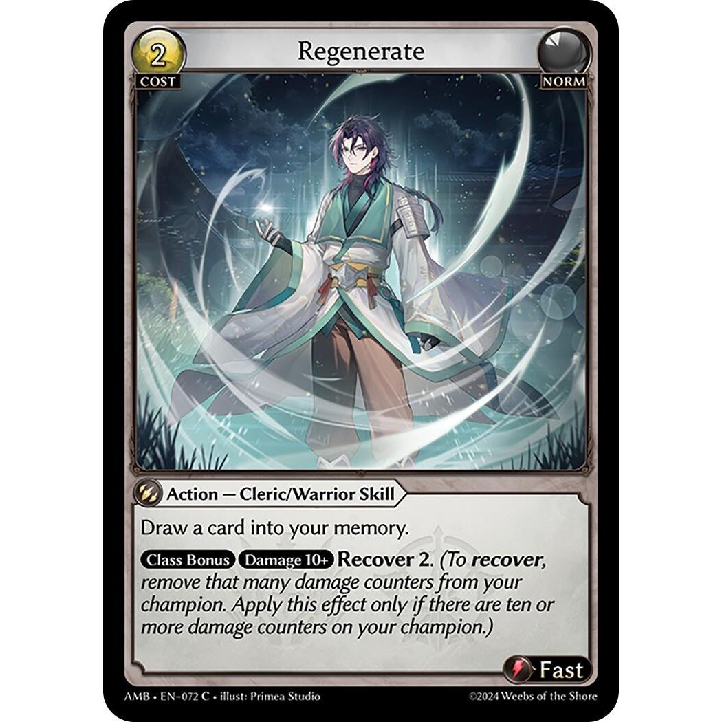 Image for Regenerate (072) (Mortal Ambition) - Grand Archive TCG