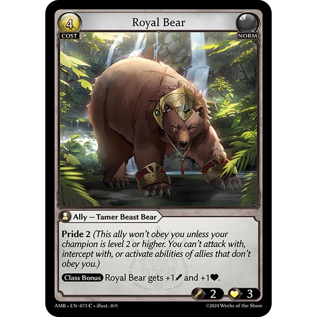 Image for Royal Bear (073) (Mortal Ambition) - Grand Archive TCG