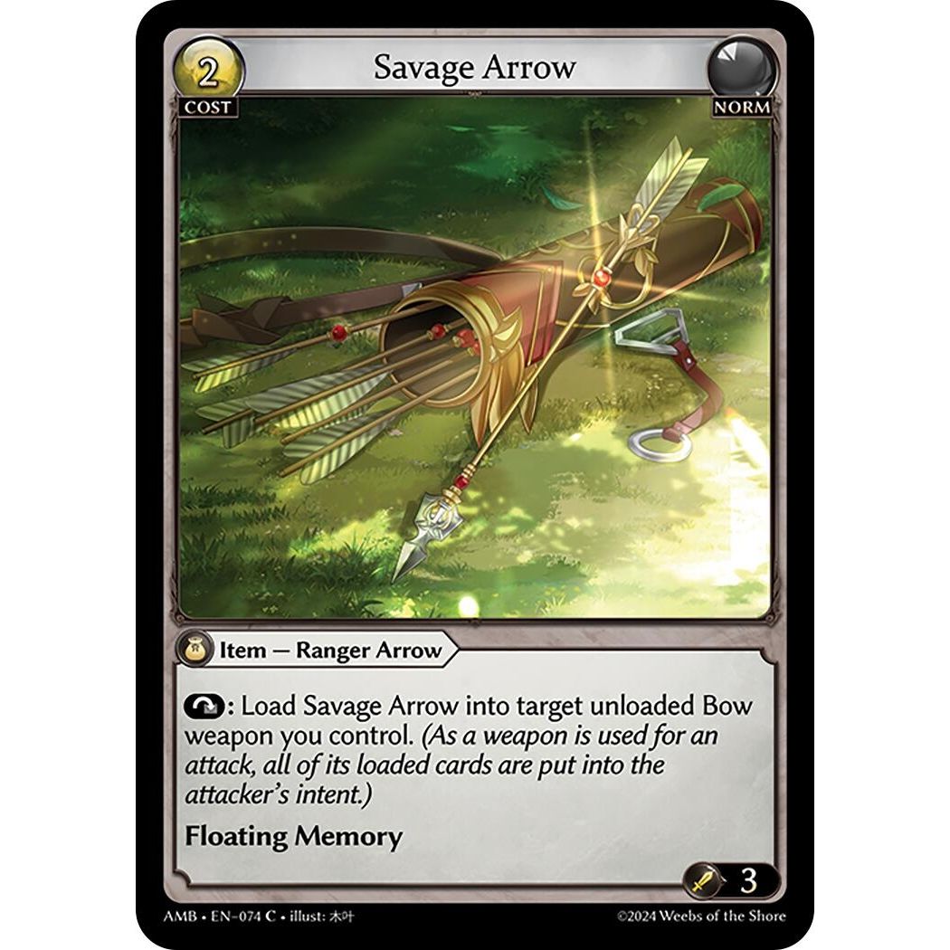 Image for Savage Arrow (074) (Mortal Ambition) - Grand Archive TCG