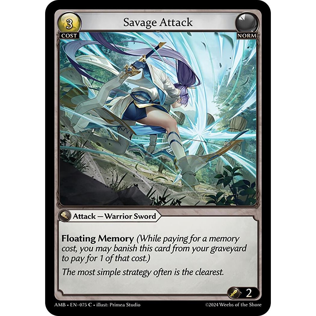 Image for Savage Attack (075) (Mortal Ambition) - Grand Archive TCG