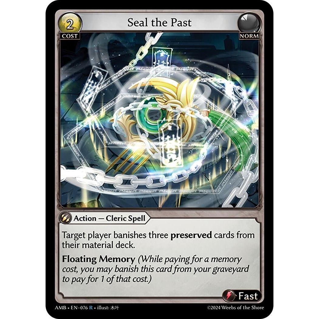 Image for Seal the Past (076) (Mortal Ambition) - Grand Archive TCG
