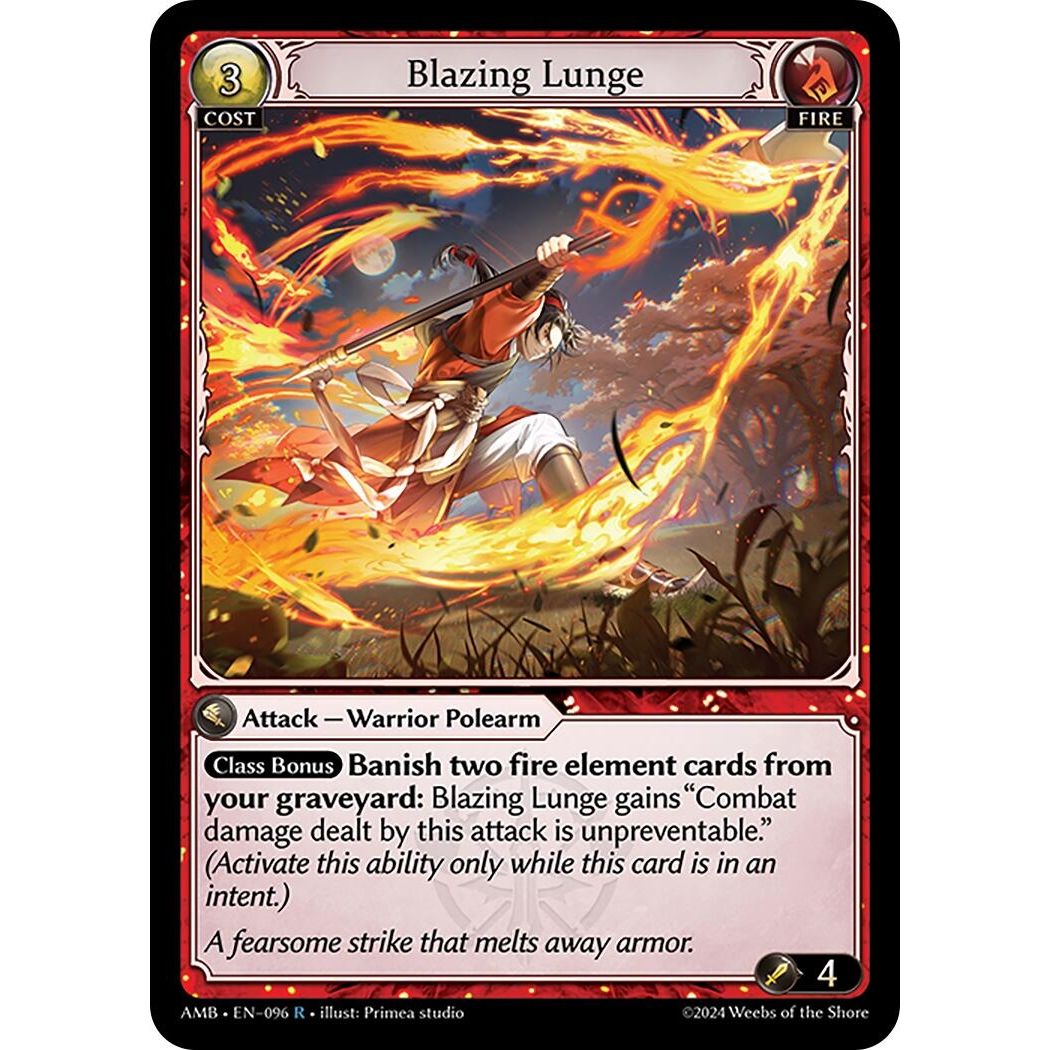 Image for Blazing Lunge (096) (Mortal Ambition) - Grand Archive TCG