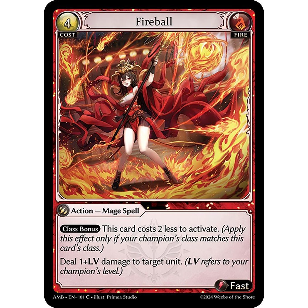 Image for Fireball (101) (Mortal Ambition) - Grand Archive TCG