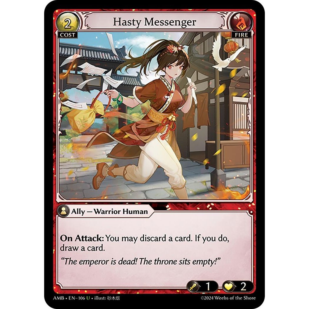 Image for Hasty Messenger (106) (Mortal Ambition) - Grand Archive TCG