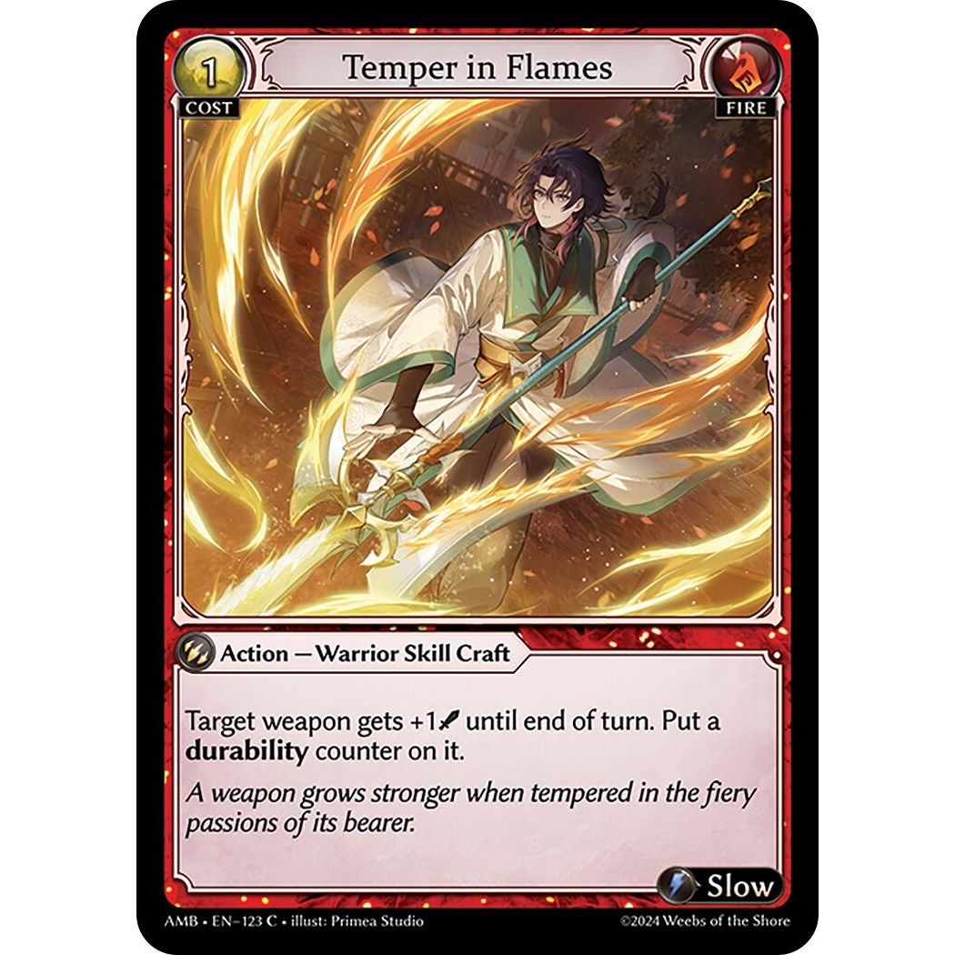Image for Temper in Flames (123) (Mortal Ambition) - Grand Archive TCG
