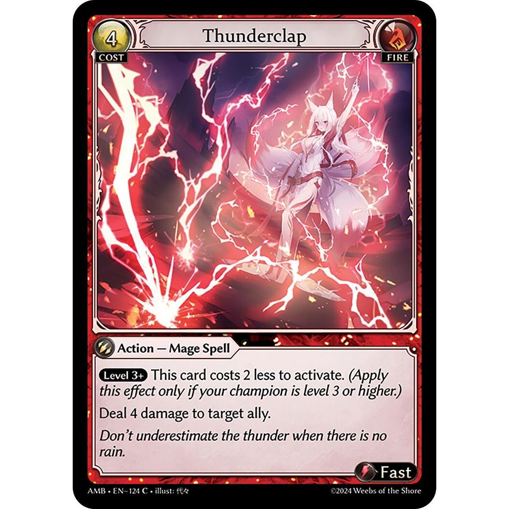 Image for Thunderclap (124) (Mortal Ambition) - Grand Archive TCG
