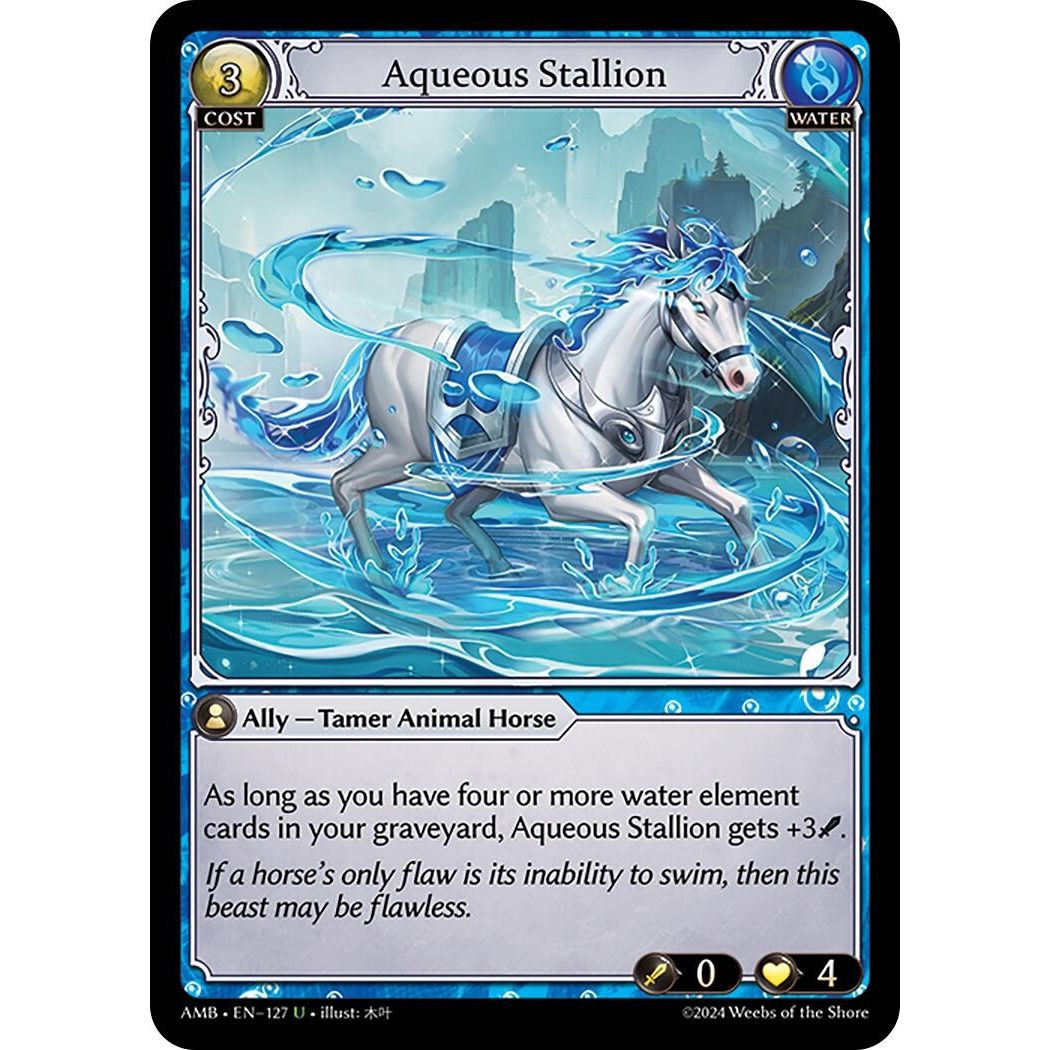 Image for Aqueous Stallion (127) (Mortal Ambition) - Grand Archive TCG