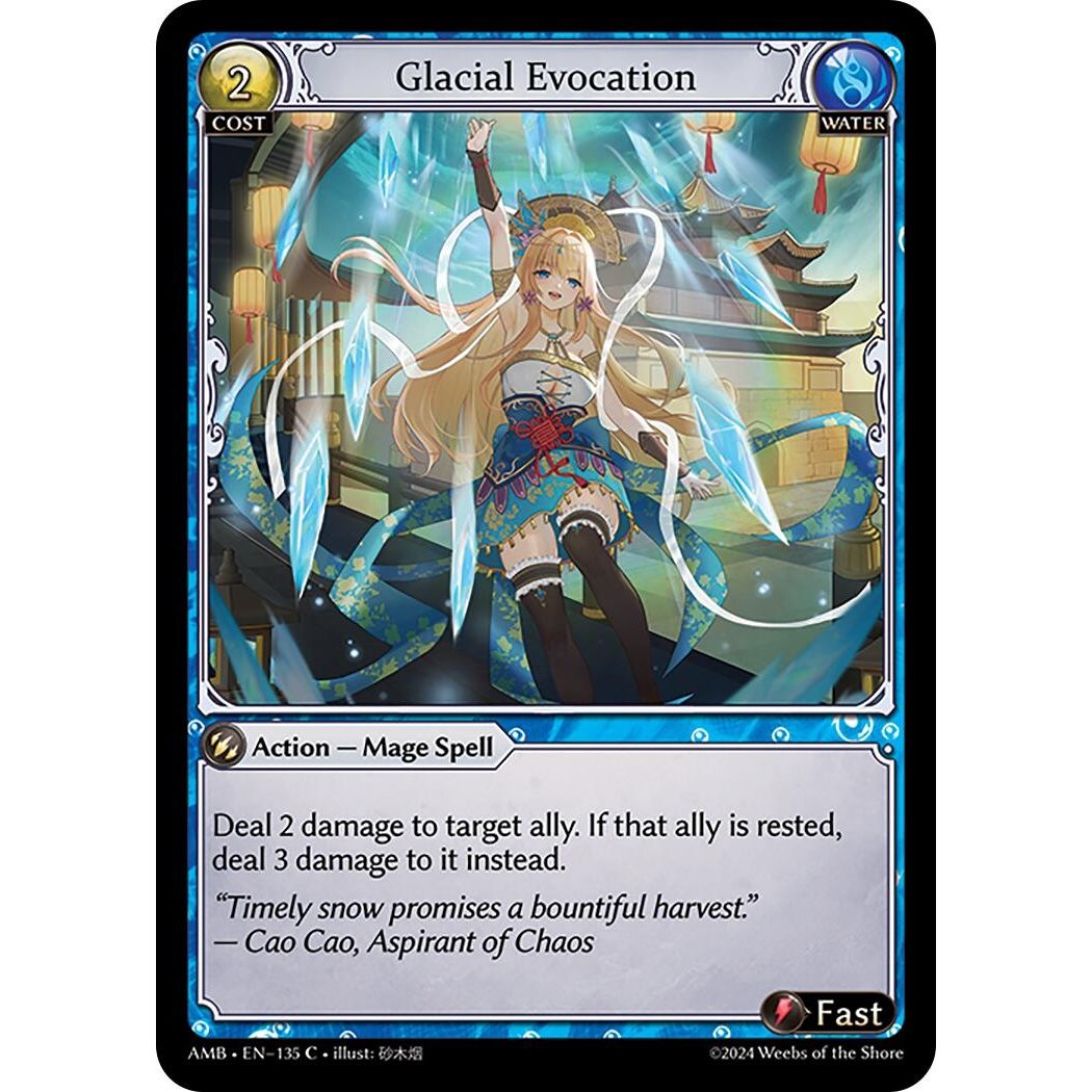 Image for Glacial Evocation (135) (Mortal Ambition) - Grand Archive TCG