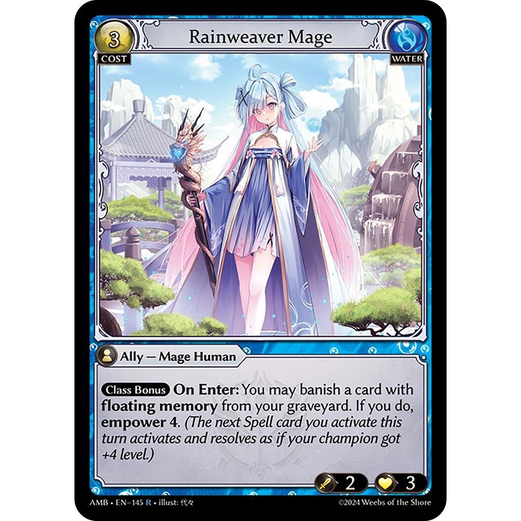 Image for Rainweaver Mage (145) (Mortal Ambition) - Grand Archive TCG