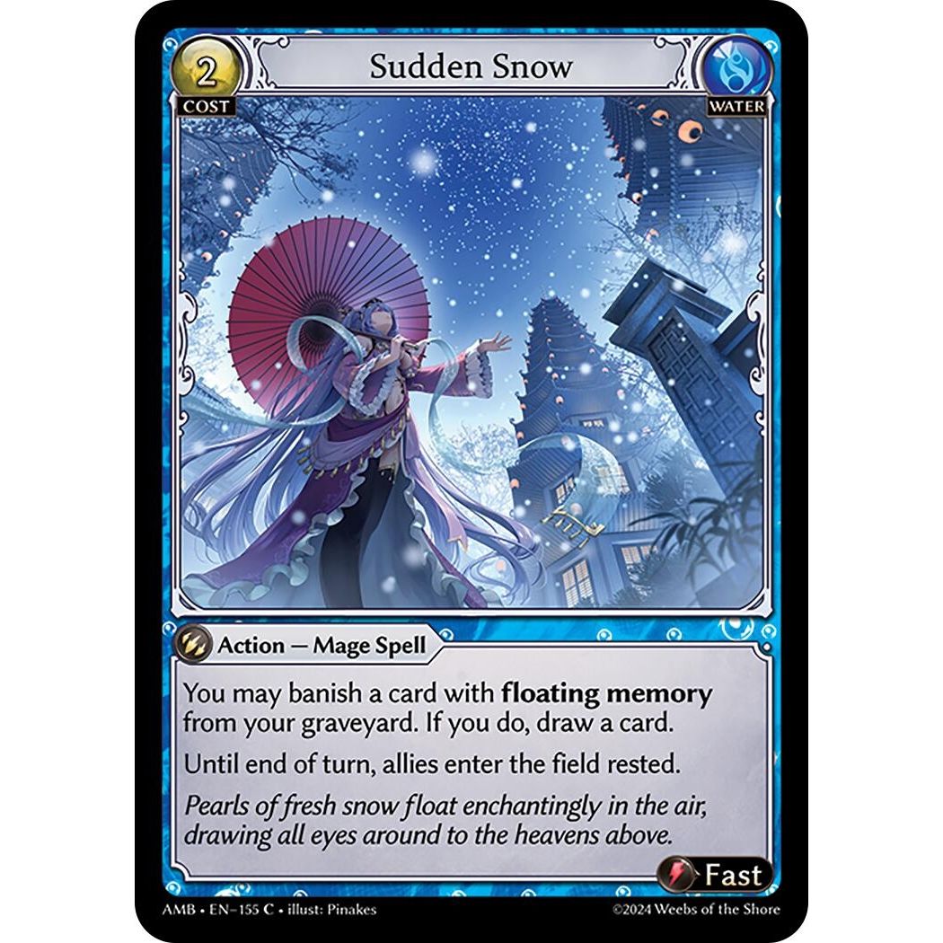 Image for Sudden Snow (155) (Mortal Ambition) - Grand Archive TCG