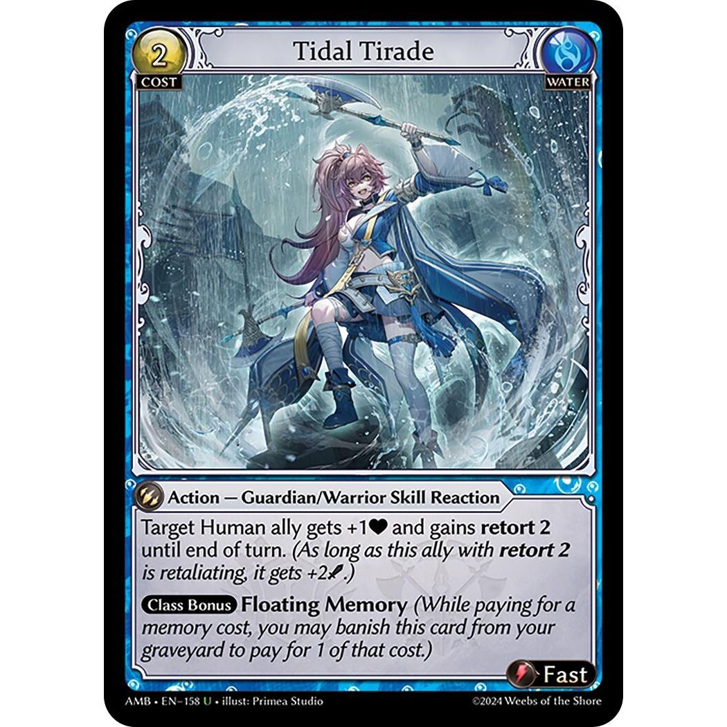 Image for Tidal Tirade (158) (Mortal Ambition) - Grand Archive TCG