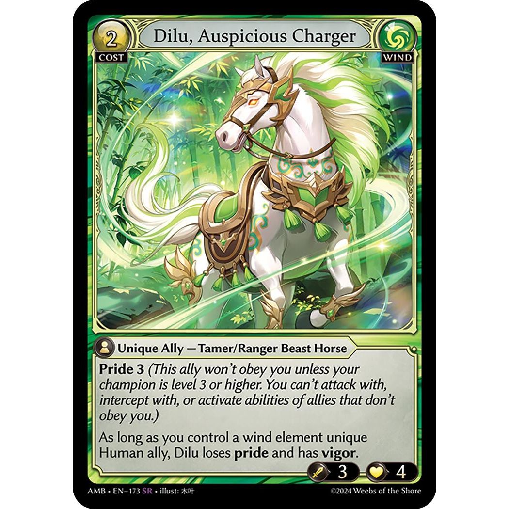 Image for Dilu, Auspicious Charger (173) (Mortal Ambition) - Grand Archive TCG