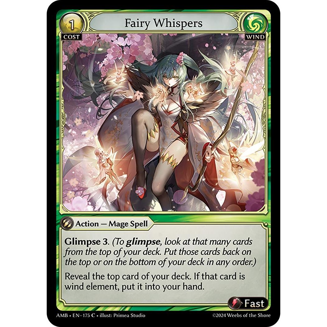 Image for Fairy Whispers (175) (Mortal Ambition) - Grand Archive TCG