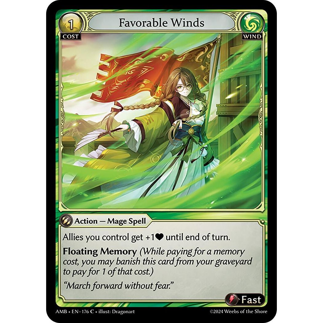 Image for Favorable Winds (176) (Mortal Ambition) - Grand Archive TCG