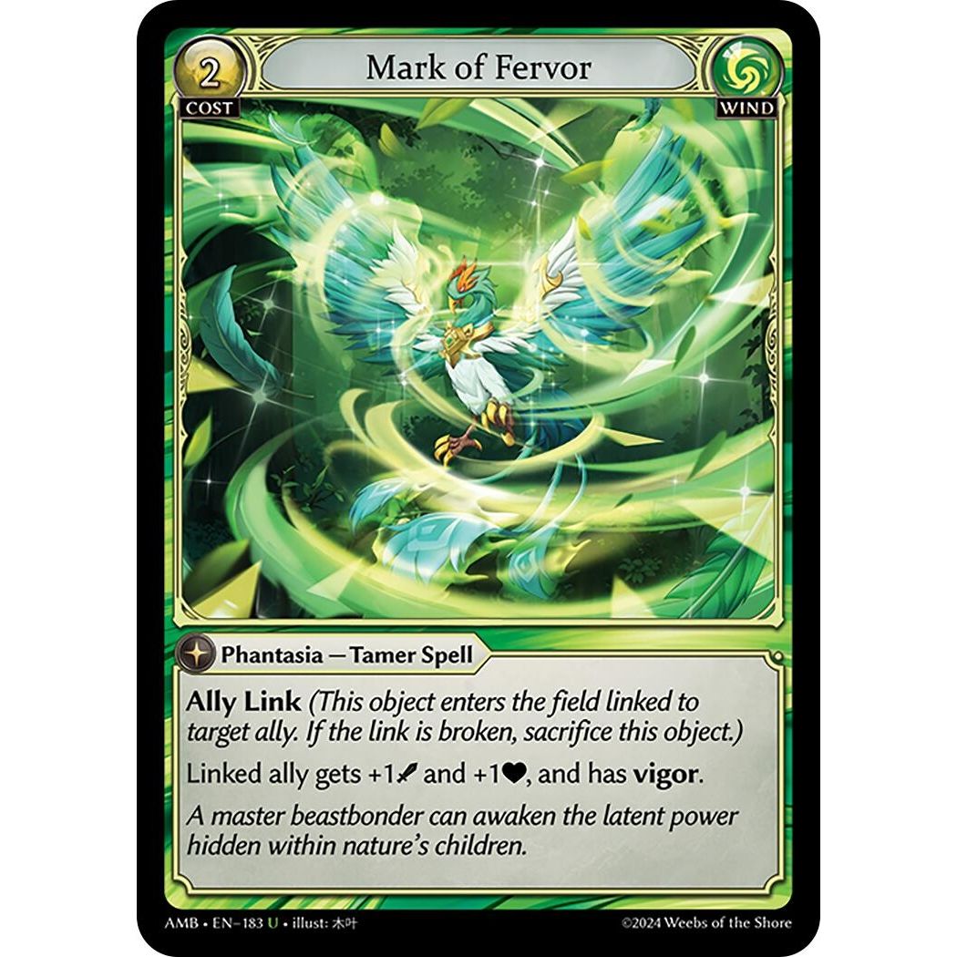 Image for Mark of Fervor (183) (Mortal Ambition) - Grand Archive TCG