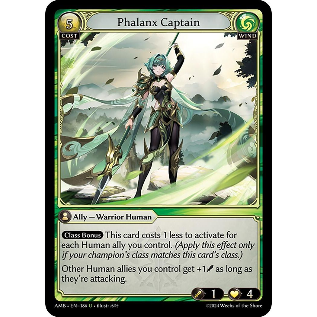 Image for Phalanx Captain (186) (Mortal Ambition) - Grand Archive TCG