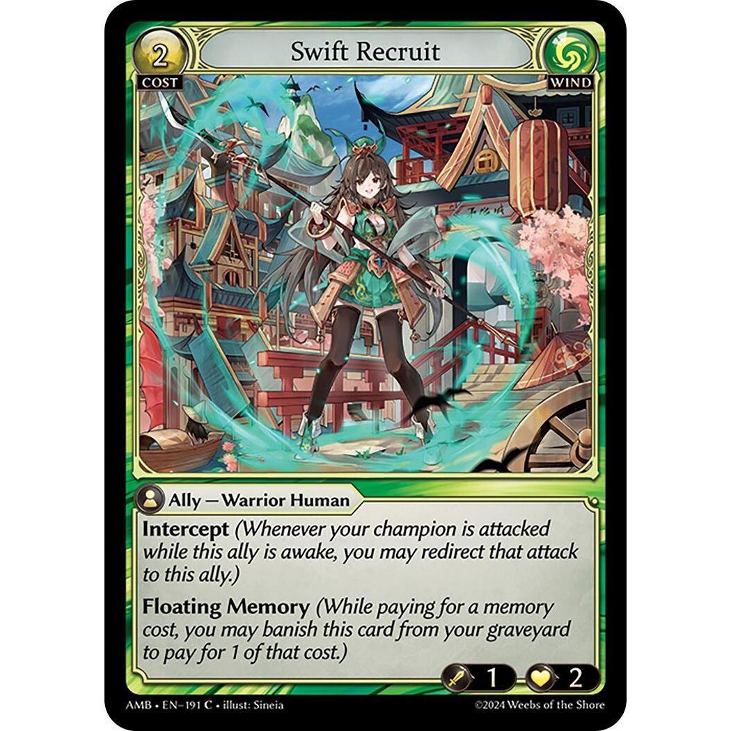 Image for Swift Recruit (191) (Mortal Ambition) - Grand Archive TCG