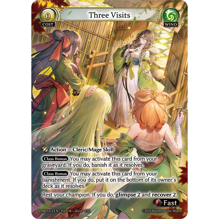 Image for Three Visits (194) (Mortal Ambition) - Grand Archive TCG