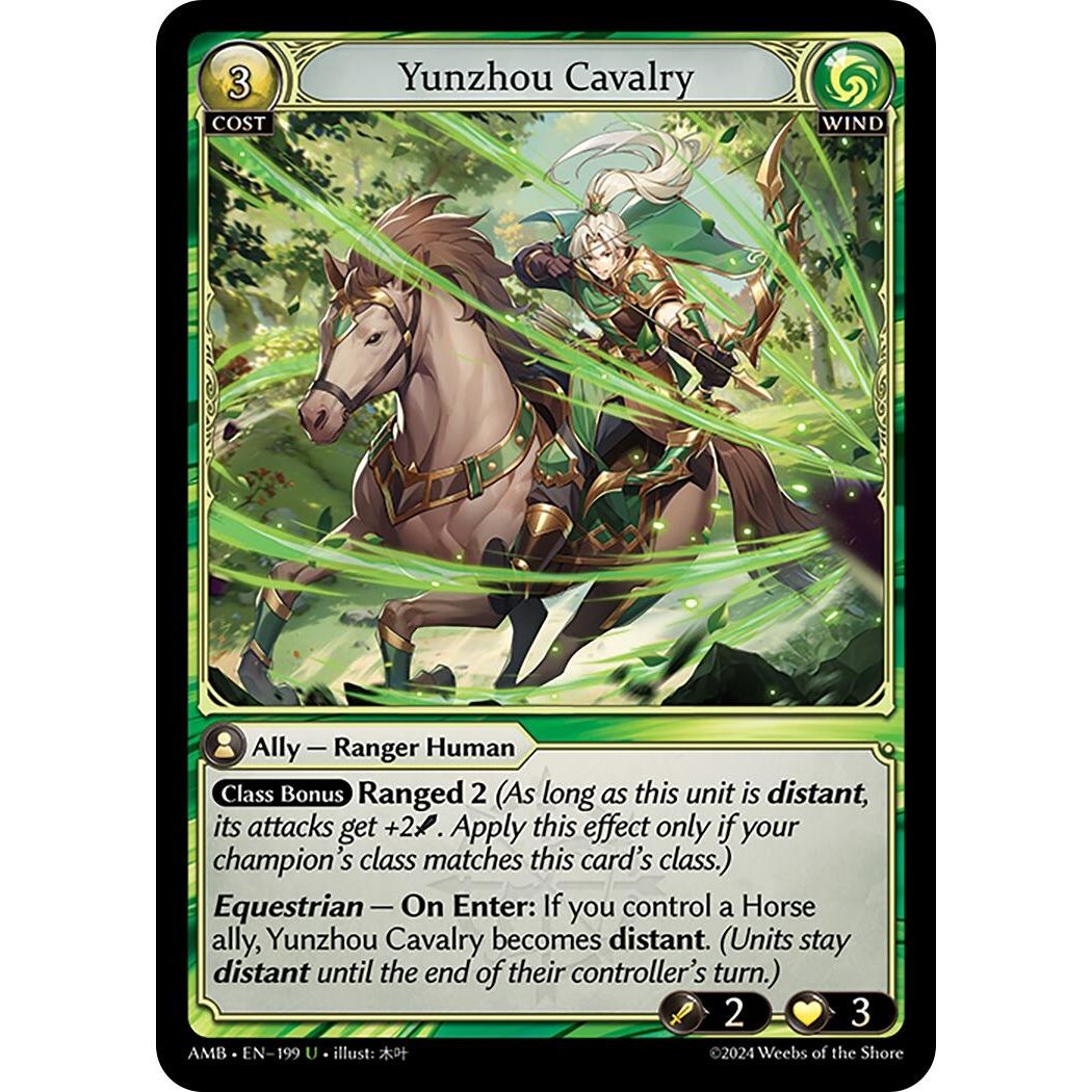 Image for Yunzhou Cavalry (199) (Mortal Ambition) - Grand Archive TCG
