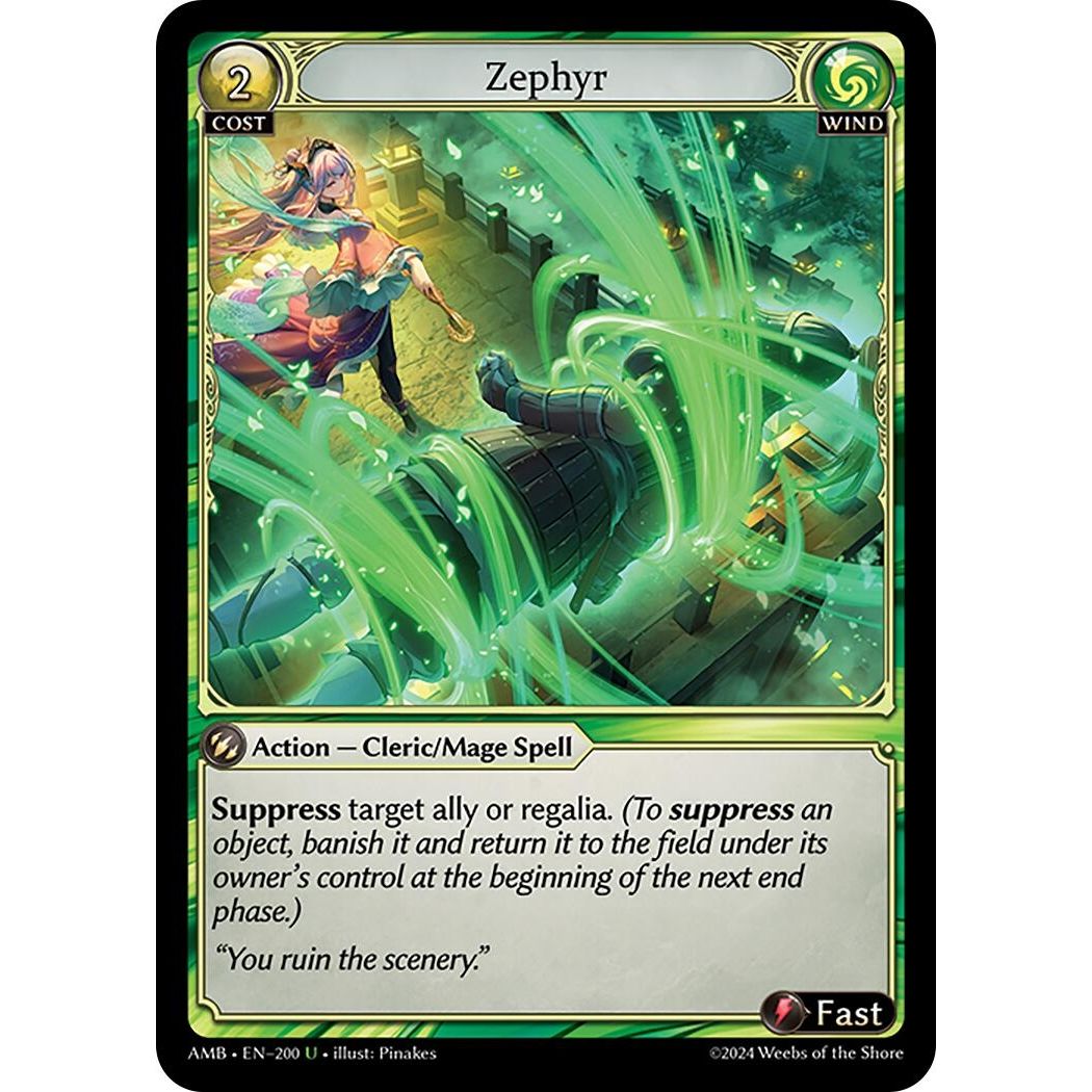 Image for Zephyr (200) (Mortal Ambition) - Grand Archive TCG