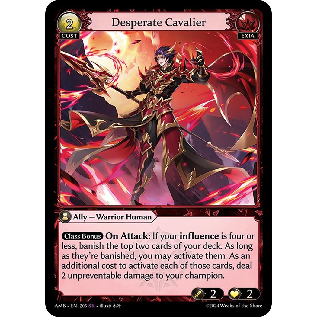Image for Desperate Cavalier (205) (Mortal Ambition) - Grand Archive TCG