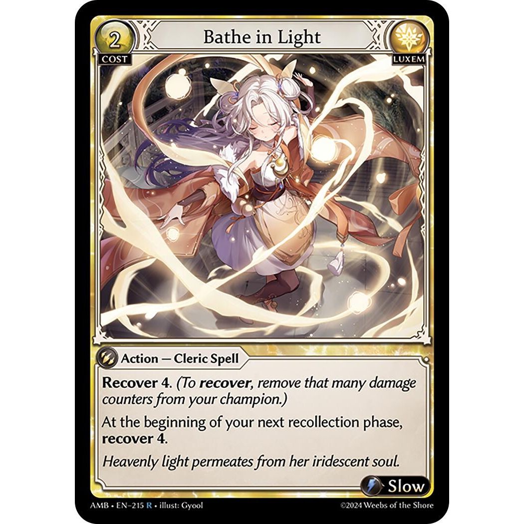 Image for Bathe in Light (215) (Mortal Ambition) - Grand Archive TCG
