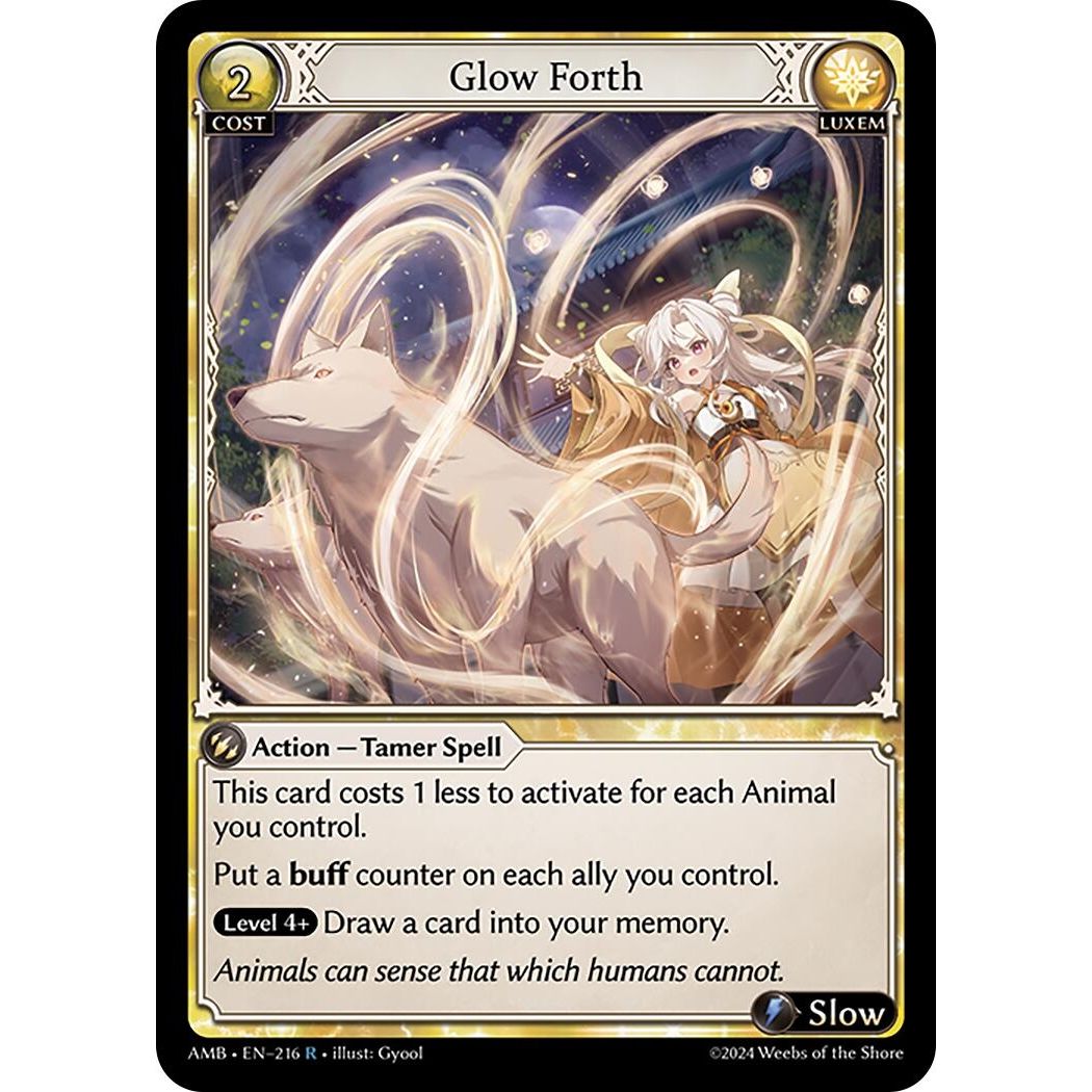 Image for Glow Forth (216) (Mortal Ambition) - Grand Archive TCG