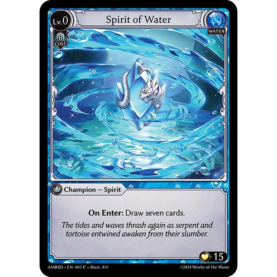 Image for Spirit of Water (001) (Mortal Ambition Starter Decks) - Grand Archive TCG