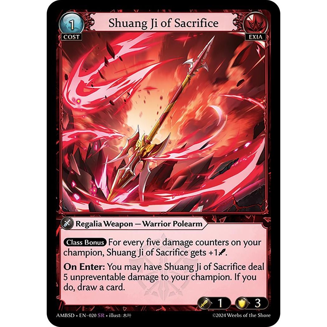 Image for Shuang Ji of Sacrifice (020) (Mortal Ambition Starter Decks) - Grand Archive TCG