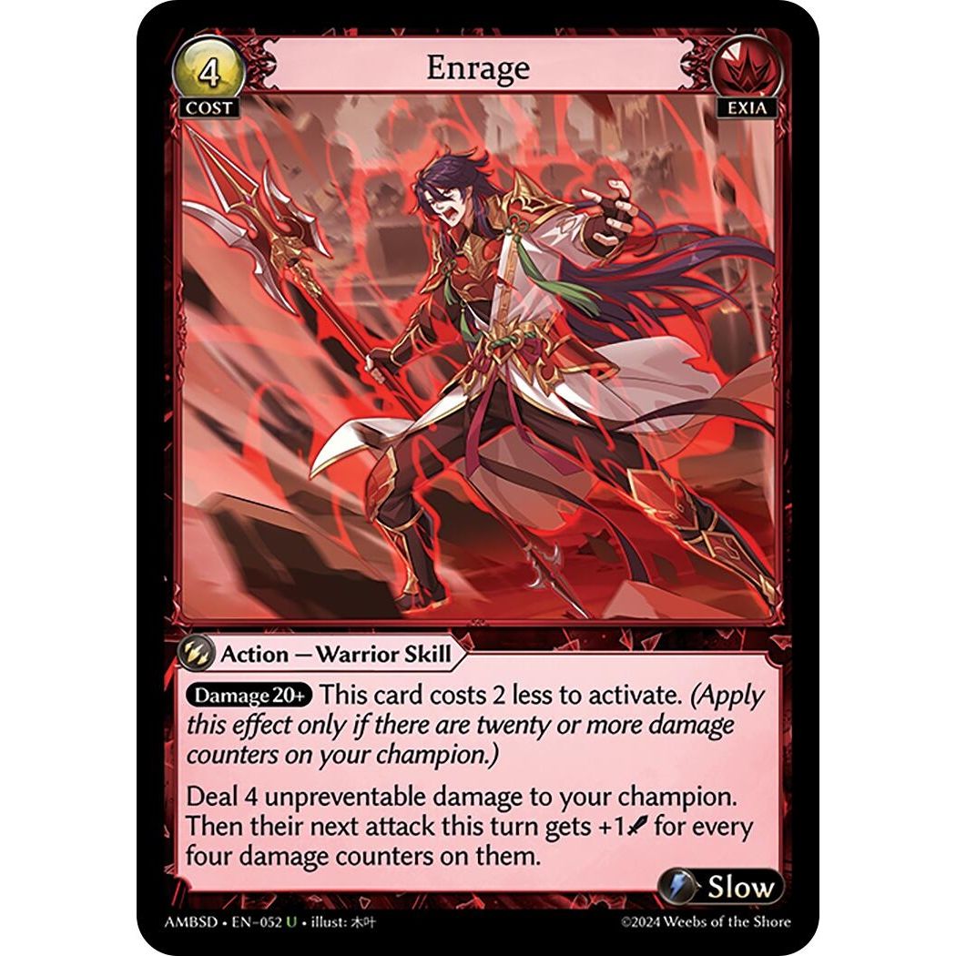 Image for Enrage (052) (Mortal Ambition Starter Decks) - Grand Archive TCG