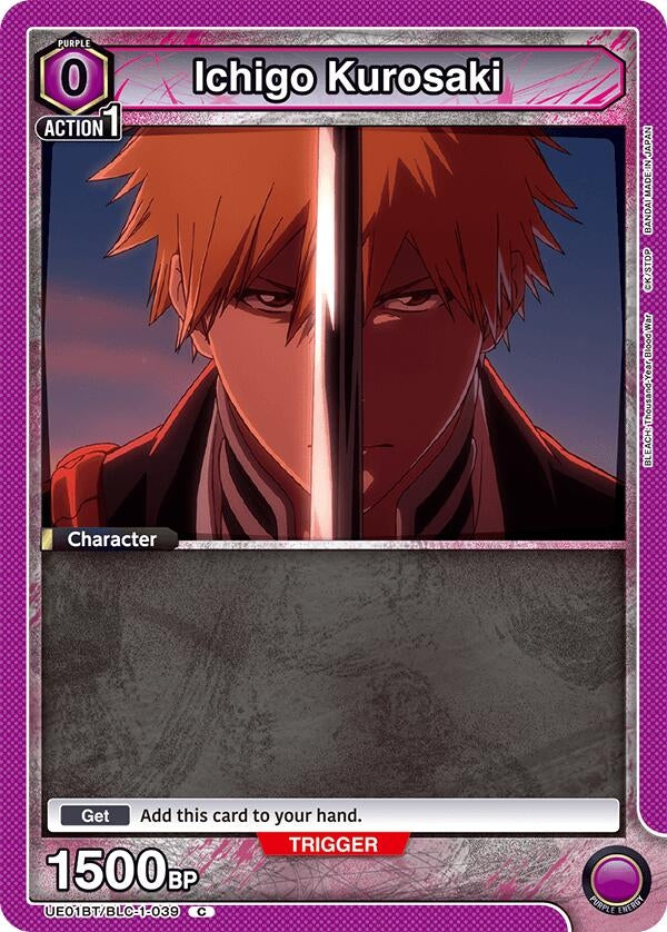 Image for Ichigo Kurosaki (039) (Box Topper Foil) (UE01BT/BLC-1-039) (UE01BT: BLEACH: Thousand-Year Blood War) (UE01BT) - Union Arena