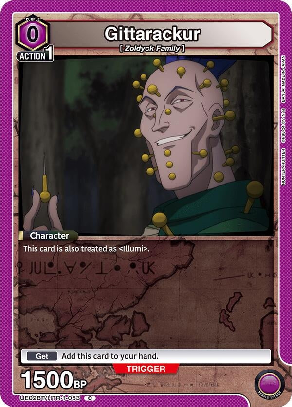 Image for Gittarackur (Box Topper Foil) (UE02BT/HTR-1-053) (UE02BT: HUNTER X HUNTER) (UE02BT) - Union Arena